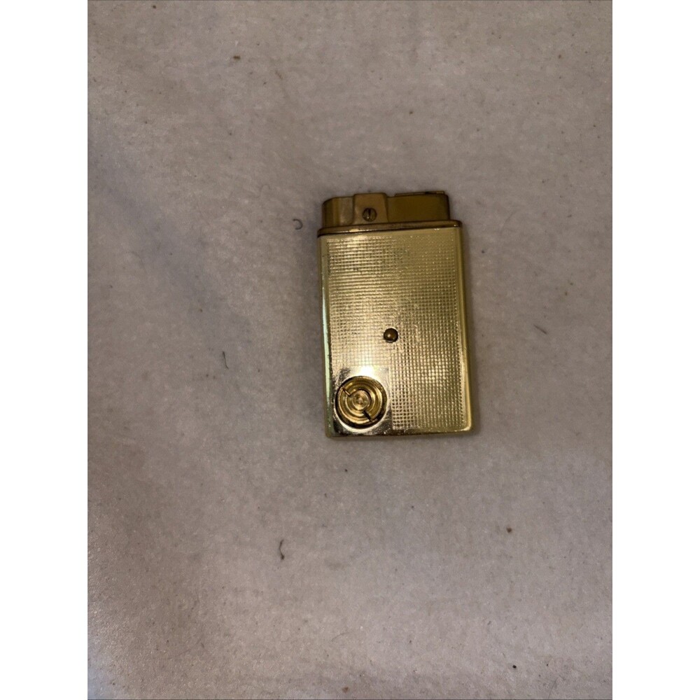 Vintage Continental Japan Brass Musical Brass Lighter Music Box Gold Untested 70